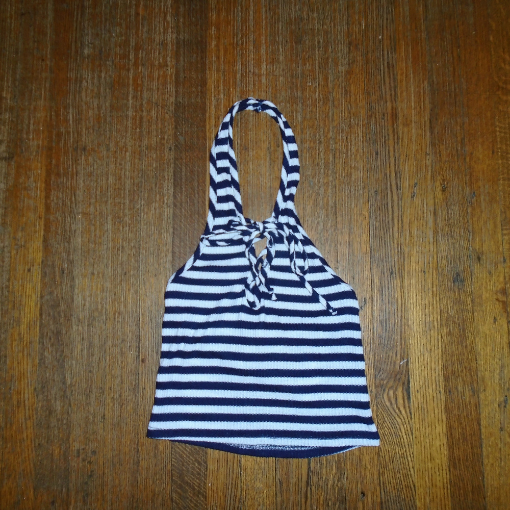 UO Project Social T Women's Tank Top Blue & White